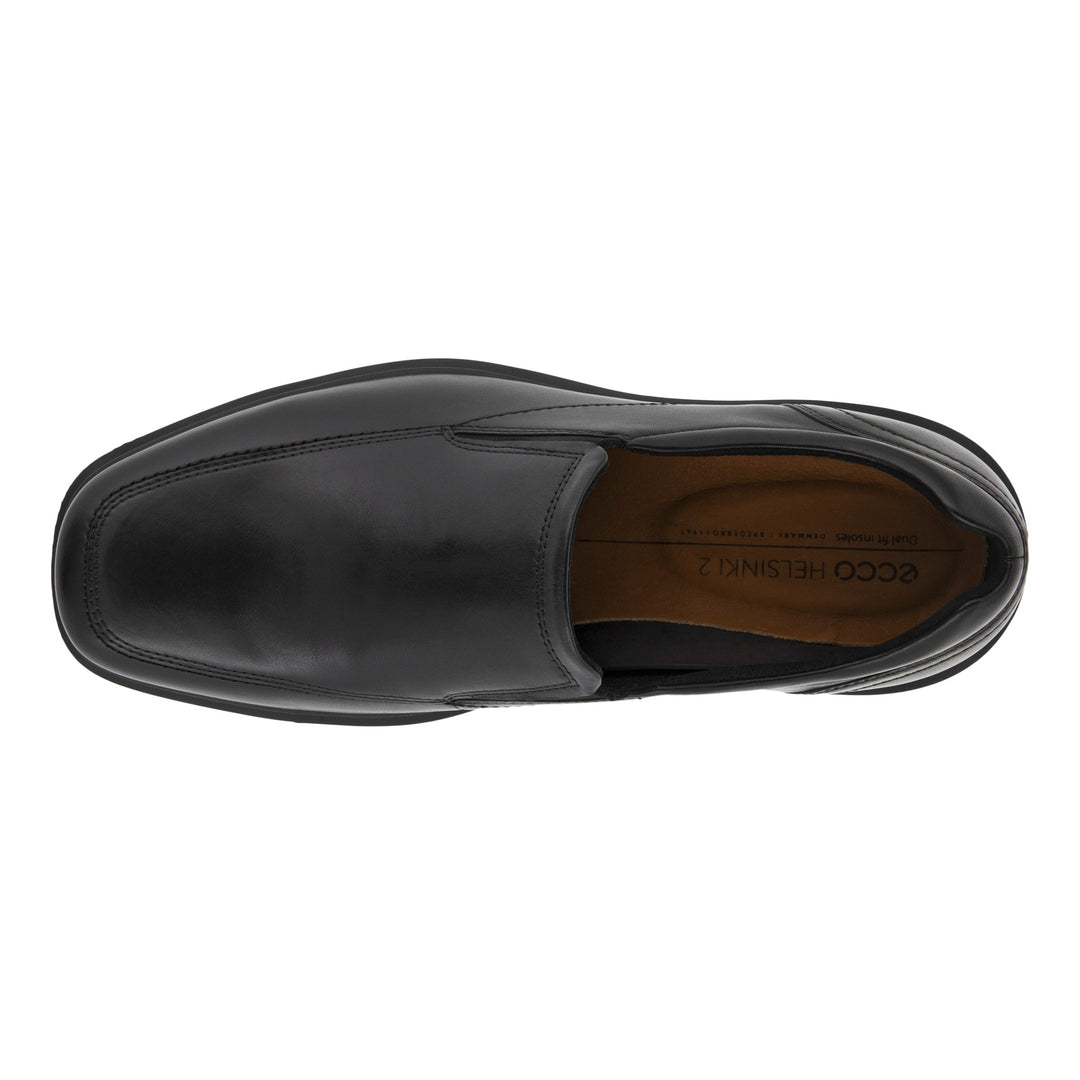 Men's Ecco Helsinki 2.0 Apron Toe Slip-On Color: Black