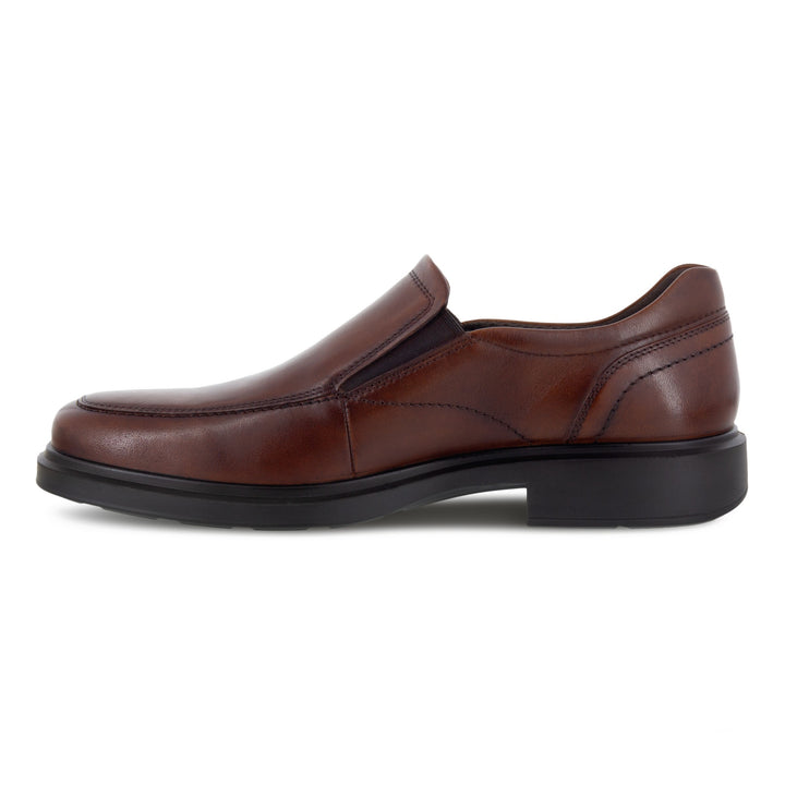 Men's Ecco Helsinki 2.0 Apron Toe Slip-On Color: Cognac