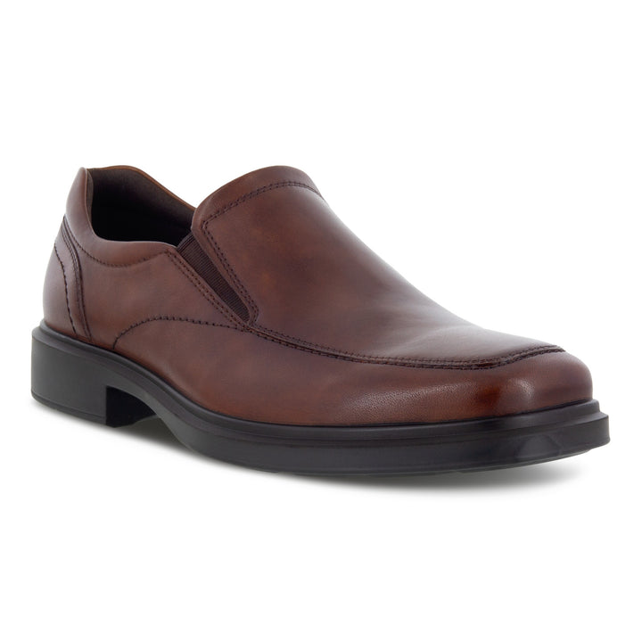 Men's Ecco Helsinki 2.0 Apron Toe Slip-On Color: Cognac