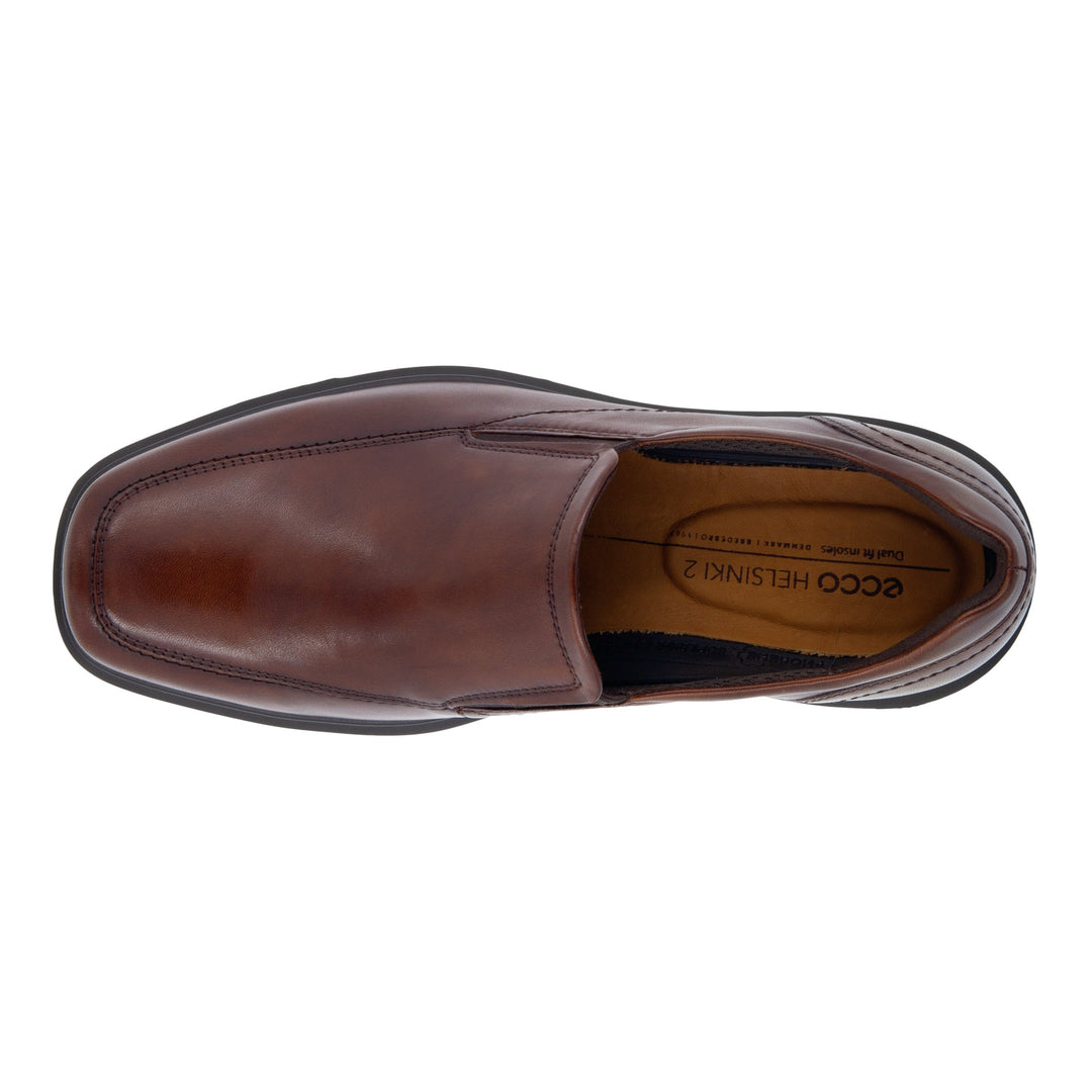 Men's Ecco Helsinki 2.0 Apron Toe Slip-On Color: Cognac