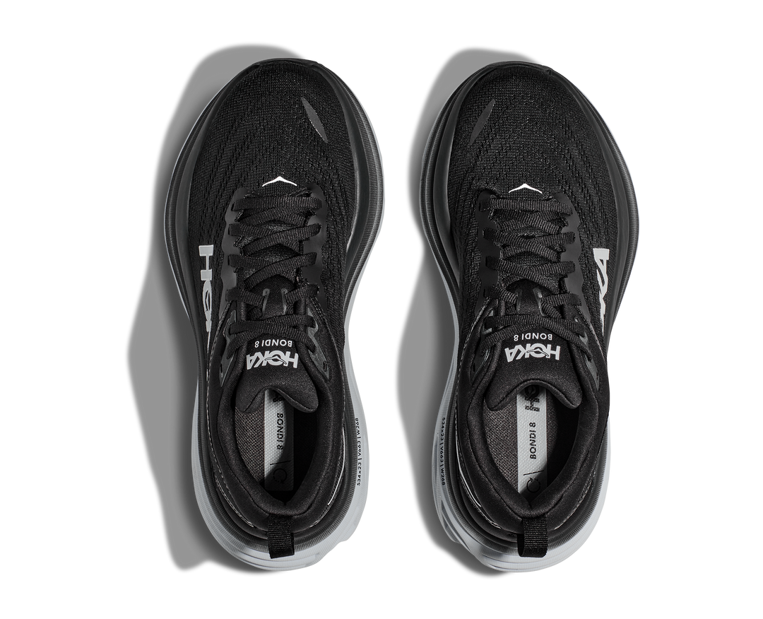 Men's Hoka One One Bondi 8 Color: Black / White 