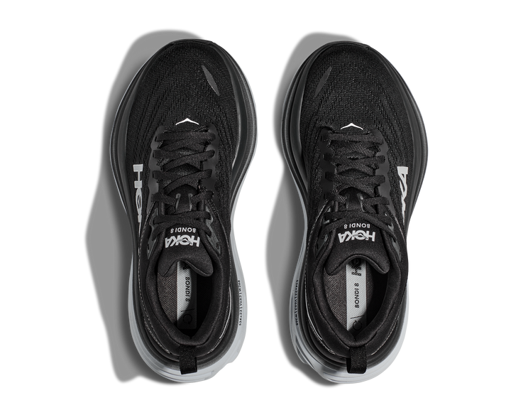 Men's Hoka One One Bondi 8 Color: Black / White 