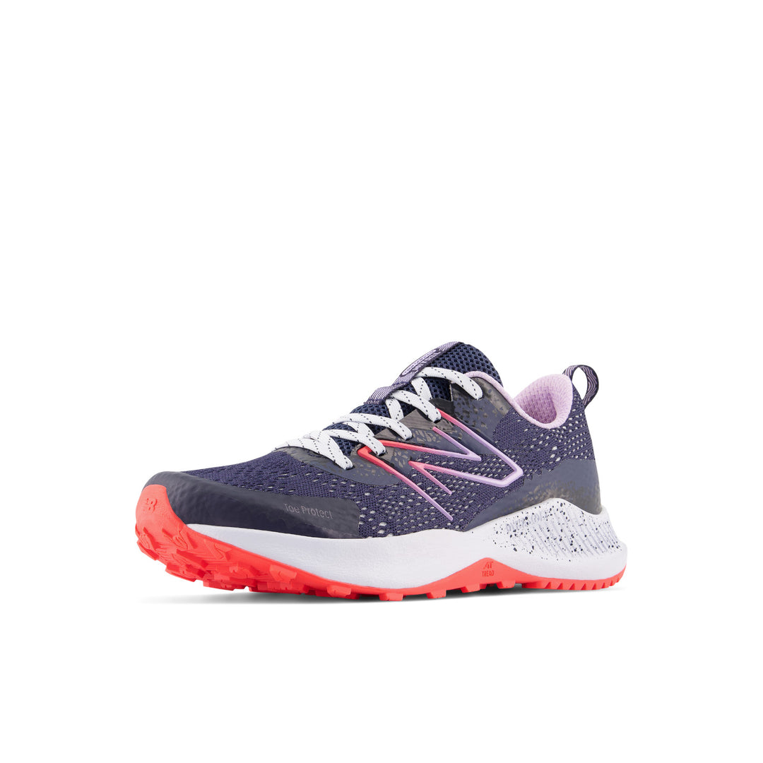 Big Kid's New Balance DynaSoft Nitrel v5 Color: Eclipse with Natural Indigo and Electric Red