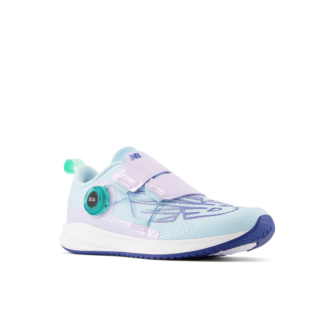 Big Kid's New Balance FuelCore Reveal v3 BOA Color: Blue with Cyber Lilac and Blue Groove (MEDIUM/WIDE WIDTH)