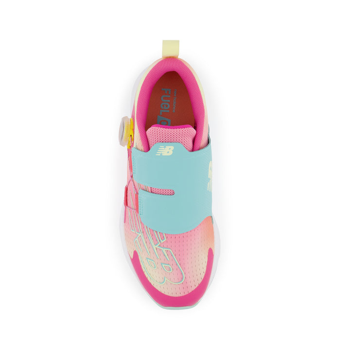 Big Kid's New Balance FuelCore Reveal v3 BOA Color: Hi-Pink with Surf and Peach Glaze