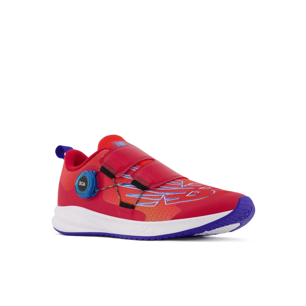 Big Kid's New Balance FuelCore Reveal v3 BOA Color: Neo Flame with Team Red and Infinity Blue