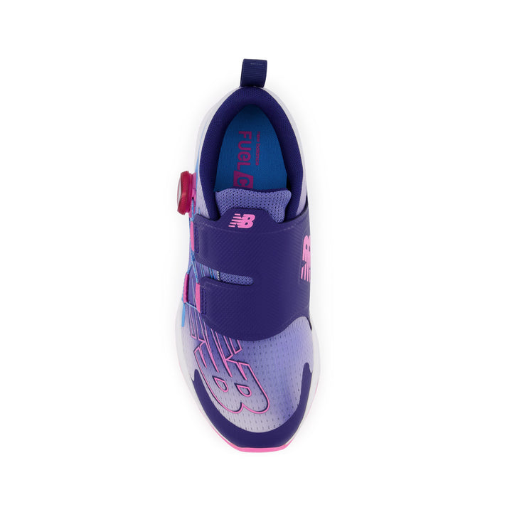 Big Kid's New Balance FuelCore Reveal v3 BOA Color: Vibrant Violet with Aura & Bubblegum