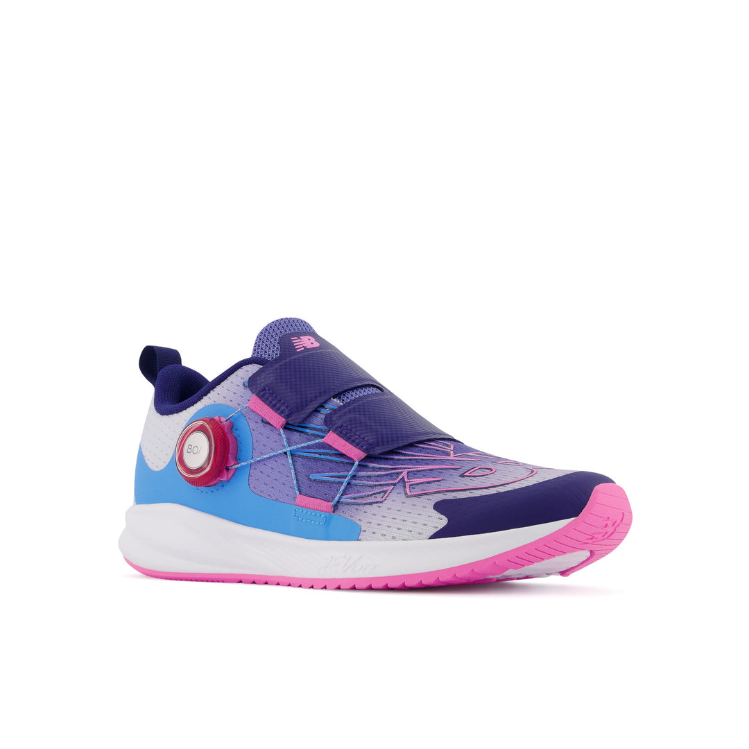 Big Kid's New Balance FuelCore Reveal v3 BOA Color: Vibrant Violet with Aura & Bubblegum