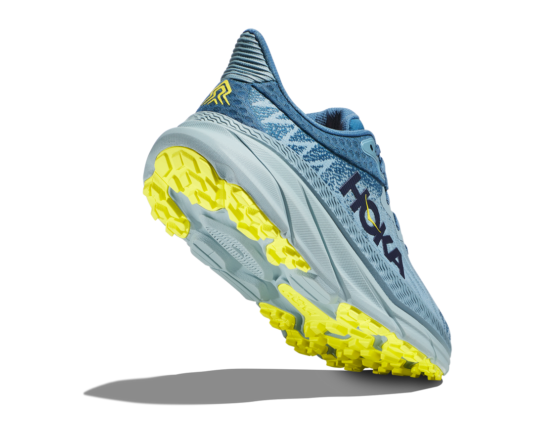 Men's Hoka One One Challenger 7 Color: Stone Blue / Evening Primrose (WIDE WIDTH)