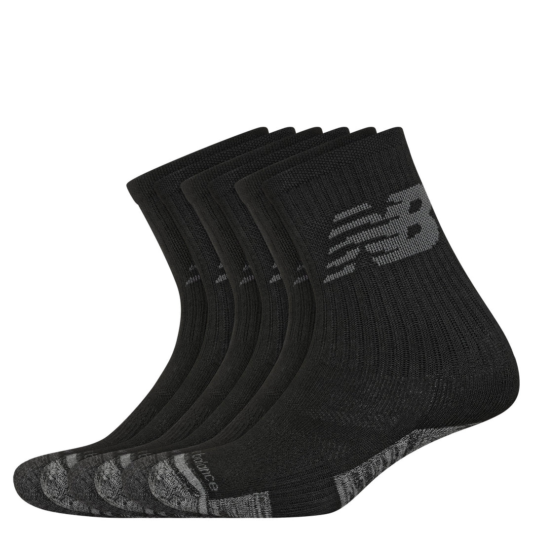 New Balance 6PK Crew Socks Color: Black 