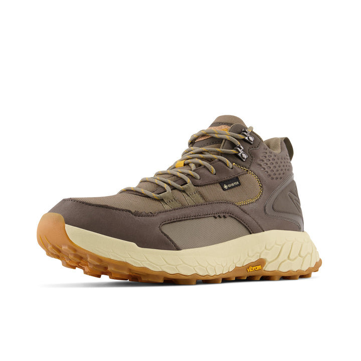 Men's New Balance Fresh Foam X Hierro Mid GTX Color: Wren with Bungee and Golden Hour