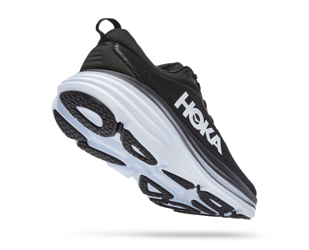 Men's Hoka One One Bondi 8 Color: Black / White 