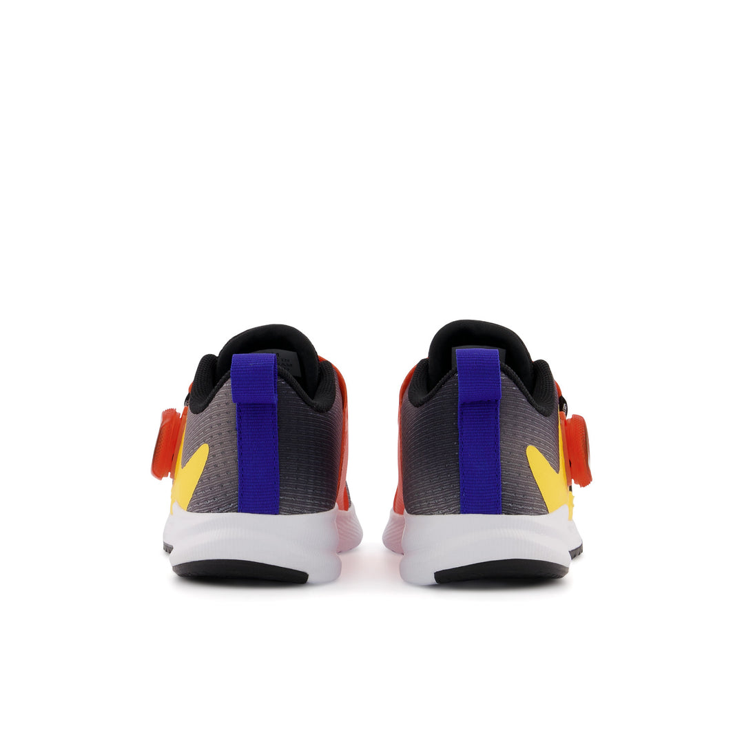 Little Kid's New Balance FuelCore Reveal v3 BOA Color: Black with Infinity Blue & Vibrant Orange