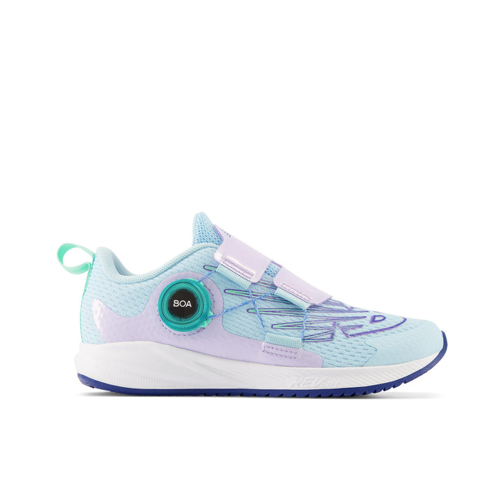 Little Kid's New Balance FuelCore Reveal v3 BOA Color: Blue with Cyber Lilac and Blue Groove (MEDIUM/WIDE WIDTH)