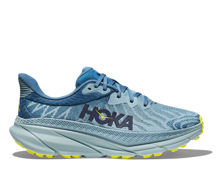 Men's Hoka One One Challenger 7 Color: Stone Blue / Evening Primrose