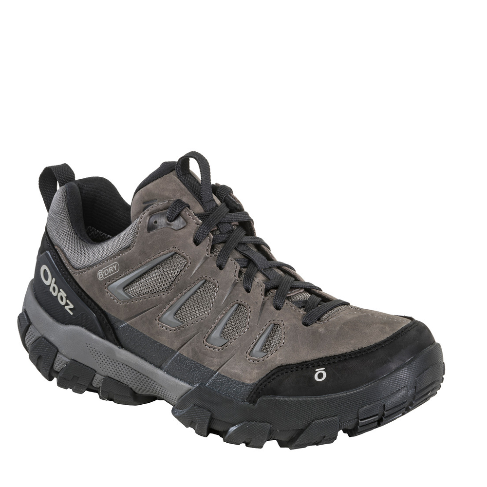 Men's Oboz Sawtooth X Low Waterproof Color: Charcoal