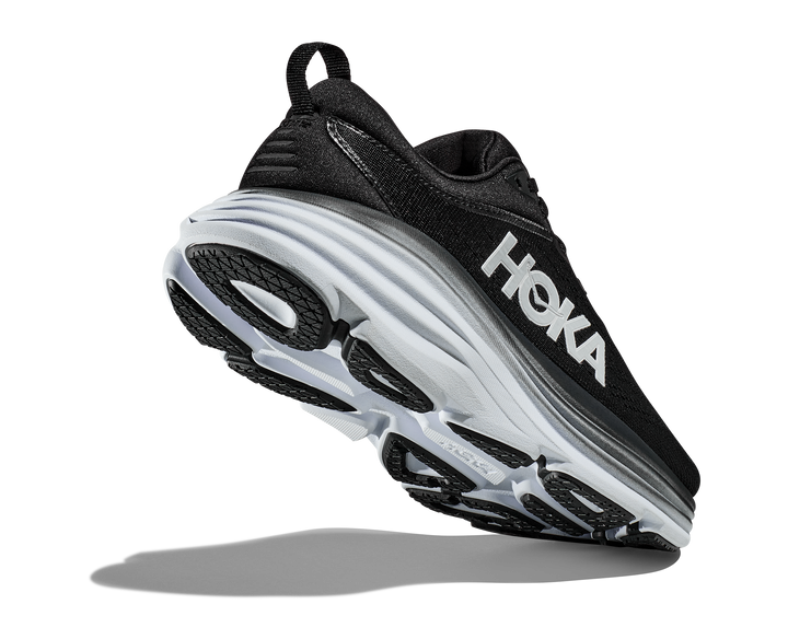 Men's Hoka One One Bondi 8 Color: Black / White 