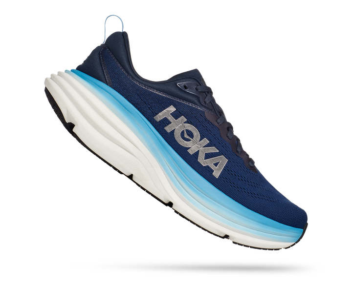 Men's Hoka Bondi 8 Color: Outer Space / All Abroad (WIDE WIDTH)