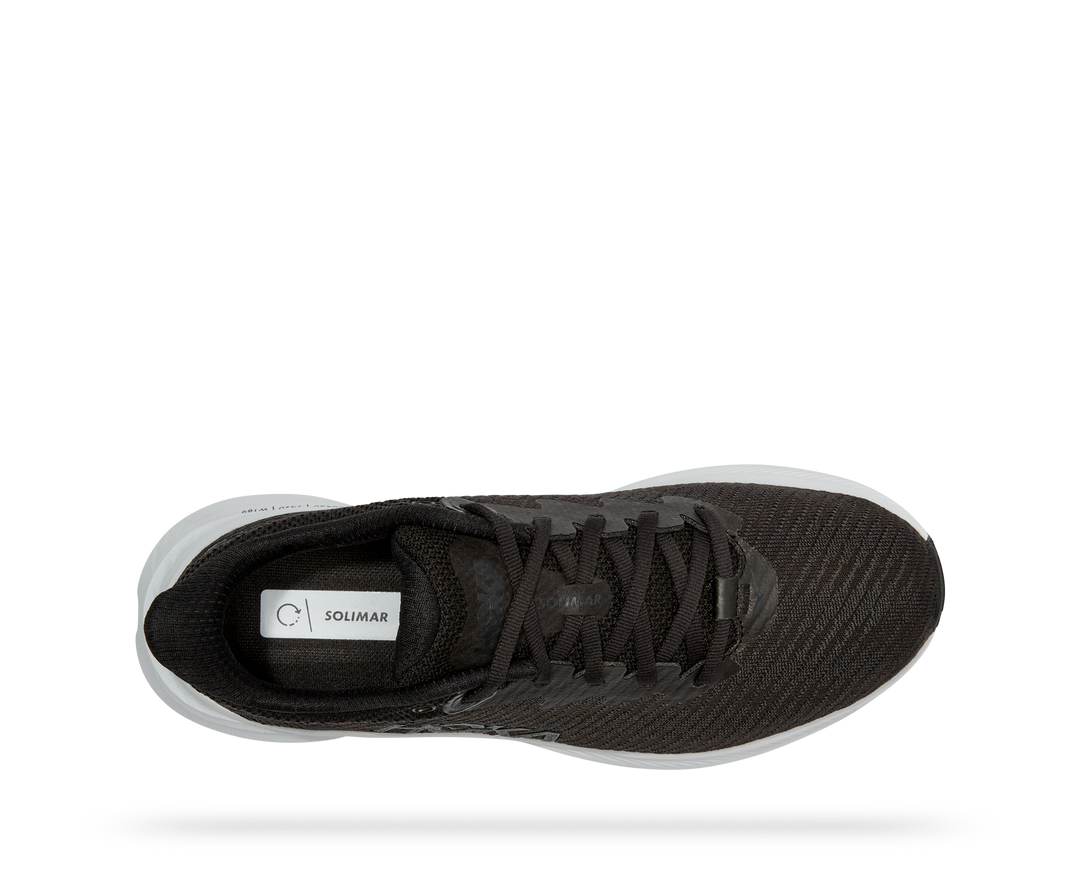 Women's Hoka One One Solimar Color: Black / White (WIDE WIDTH)