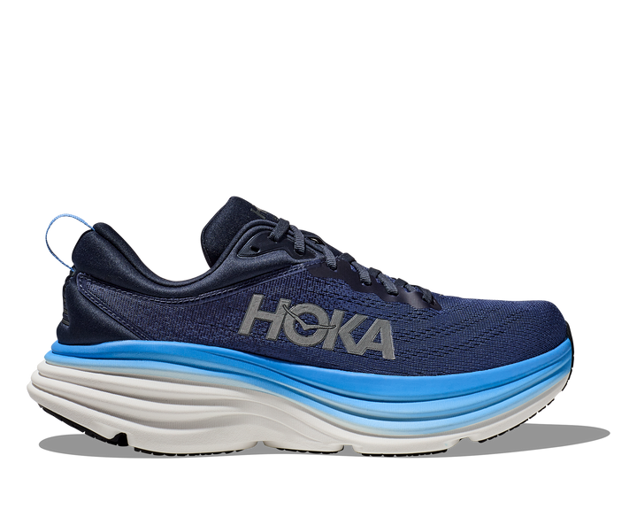 Men's Hoka Bondi 8 Color: Outer Space / All Abroad (WIDE WIDTH)