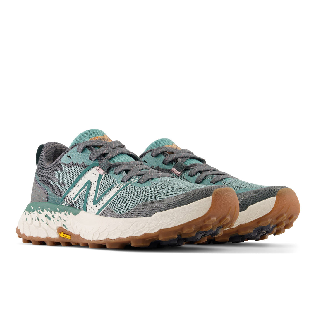 Women's New Balance Fresh Foam X Hierro v7 Color: Faded Teal with Graphite and Grey Matter