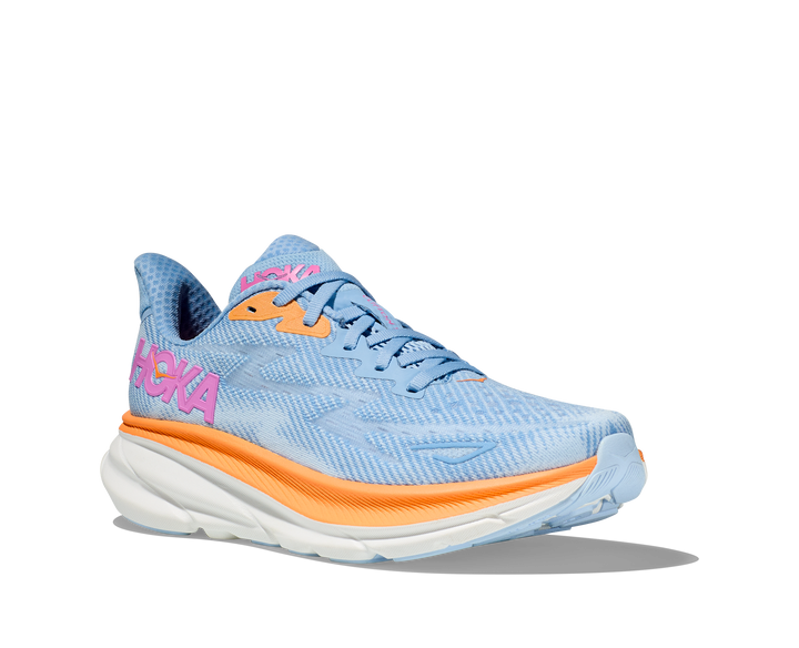 Women's Hoka One One Clifton 9 Color: Airy Blue / Ice Water (WIDE WIDTH)